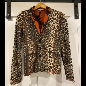 Kapalua Leopard Print Blazer Size 6